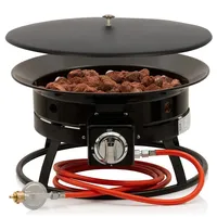 BBQ-Toro Gas Feuerstelle mit Lavasteinen Ø 48 cm Ø