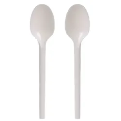 Blanc HYGIENIC Löffel, Plastiklöffel, Mehrwegbesteck, 16 cm, 2.000 Stk, weiß, robust, Premium Qualität