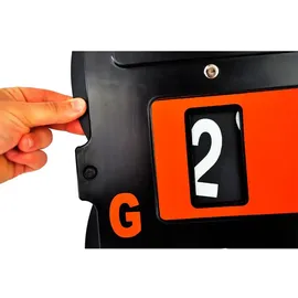 Carrington Tennisplatz-anzeigetafel Englisch - Black / Orange - 60 x 46 cm