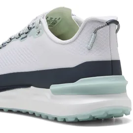 Puma "IGNITE Elevate X Golfschuhe Herren", Herren, Gr. 42.5, weiß (weiß deep navy modern mint blau grün), Obermaterial: Textil, Synthetik; Futter: Textil; Innensohle: Textil; Laufsohle: Gummi, Schuhe