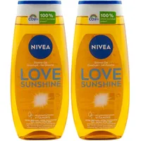 NIVEA Pflegedusche, Original Duft SUN, Flasche, Welcome Sunshine, 2er Pack(2 x 250 ml)