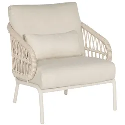 SUNS Tosca Loungesessel – Gartensessel aus Aluminium & Seilgeflecht, wetterfest