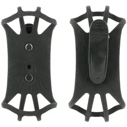 Mobilis Gürtel-Clip für Handy - universal, drehbar um 90°, mit Silikonhalter
