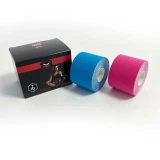 Effekt Manufaktur Nastro Kinesiologico – 500 x 5 cm in blu e rosa 2 pz