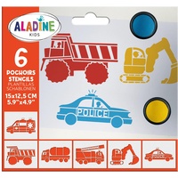 Aladine - Schablonen für Kinder, Fahrzeuge