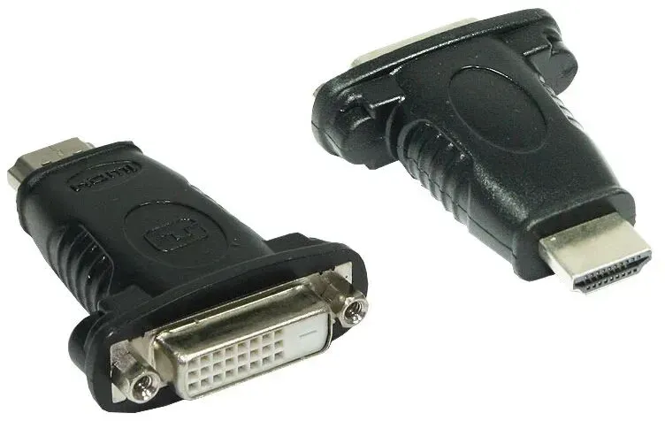 Alcasa DVI-HDMI Kabeladapter DVI 24+1 Schwarz