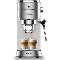 Sogo CAF-SS-7600 grau mit Milchaufschäumdüse