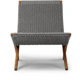 Carl Hansen - MG501 Cuba Chair Outdoor, Teak unbehandelt / charcoal