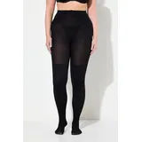 Ulla Popken Damen große Größen Übergrößen Plus Size Strumpfhose, Overknee-Optik, 80 den - 54-56