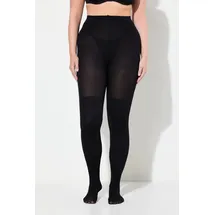 Ulla Popken Damen große Größen Übergrößen Plus Size Strumpfhose, Overknee-Optik, 80 den - 54-56