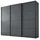 Wiemann Schwebetürenschrank Phoenix 246 x 236 x 67 cm Grau/Rot