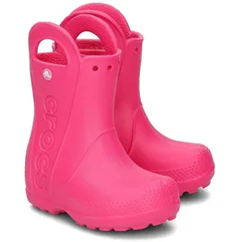 Crocs Handle It Rain Boot K, Unisex-Kinder Gummistiefel, Pink 23/24 - Rosa