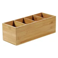 KESPER Besteckkasten 4-fach aus Bambus