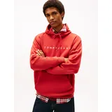 Tommy Hilfiger Hoodie mit Logo-Stickerei Rot S