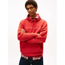 Tommy Hilfiger Hoodie mit Logo-Stickerei Rot S
