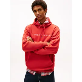 Tommy Hilfiger Hoodie mit Logo-Stickerei Rot S