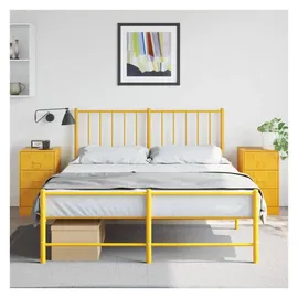 vidaXL Nachtschrank 2 Stk. 34,5 x 39 x 62 cm Senfgelb