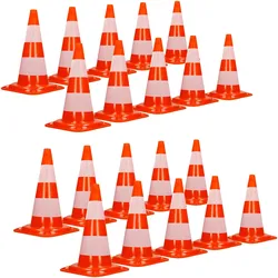 ECD Germany 20er Pack Warnkegel Warnleitkegel Verkehrsleitkegel Pylon Sicherheit 47 cm Kegel