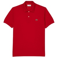 Lacoste Poloshirt Poloshirt mit Perlmuttknöpfen rot 3