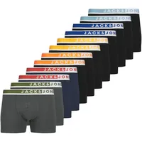 JACK & JONES Herren Unterhosen, Boxershort 12er Pack JACKARIM SOLID TRUNKS 12P,