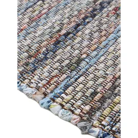 carpetfine Kelim Chindi, braun, 140x200 cm | Moderner Teppich für Wohn- und Schlafzimmer