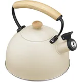 Navaris Wasserkessel mit Pfeife - Teekessel Flötenkessel - Camping oder Zuhause - 2,3L