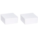 WENKO Nachfüller Raumentfeuchter Cube, Nachfüllpack für Luftentfeuchter, reduziert Schimmel & Gerüche, 500 g Granulatblock, sofortige Wirkung bis zu 2 Monate, 10 x 5 x 10 cm, Weiß (Packung mit 2)