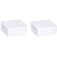 WENKO Nachfüller Raumentfeuchter Cube, Nachfüllpack für Luftentfeuchter, reduziert Schimmel & Gerüche, 500 g Granulatblock, sofortige Wirkung bis zu 2 Monate, 10 x 5 x 10 cm, Weiß (Packung mit 2)