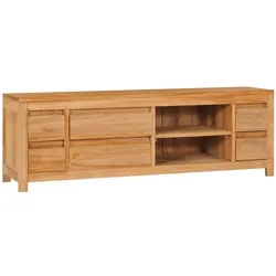 vidaXL TV-Schrank 120x30x40 cm Massivholz Teak