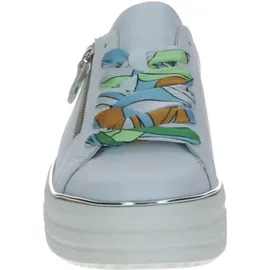 REMONTE Damen Sneaker D1C06, Frauen Halbschuhe,lose Einlage,Strassenschuhe,Sportschuhe,Freizeitschuhe,Turnschuhe,Weiss Kombi (80),39 EU - 39