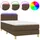 vidaXL Boxspringbett 100 x 200 cm Dunkelbraun