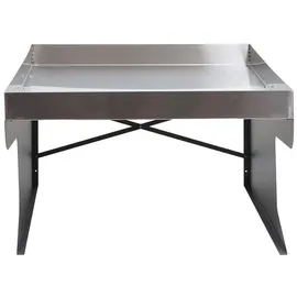 Proregal Mährobotergarage XL mit Pflanzkasten 47x70x100 cm Metall Edelstahl