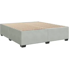 vidaXL Boxspringbett 180 x 200 cm Hellgrau
