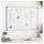 vidaXL Whiteboard 100 x 60 cm Grau/Weiß
