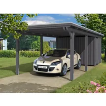 SKANHOLZ Skan Holz Carport Emsland 354 x 846 cm mit Abstellraum