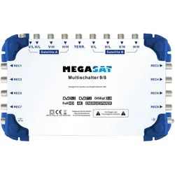 Megasat Multiswitch 9/8 - Multiswitch Satelliten-/terrestrisches