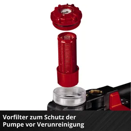 Einhell Akku-Gartenpumpe AQUINNA 36/38 F LED Automatic Solo 3.800 l/h