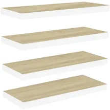 vidaXL Wandregal 60 x 23,5 x 3,8 cm Weiß
