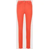 Madeleine Mid Waist Skinny-Hose mit Fransen in blutorange | Gr.: 18
