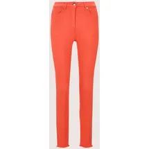 Madeleine Mid Waist Skinny-Hose mit Fransen in blutorange | Gr.: 18