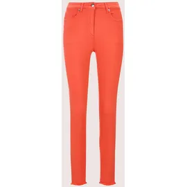 Madeleine Mid Waist Skinny-Hose mit Fransen in blutorange | Gr.: 18