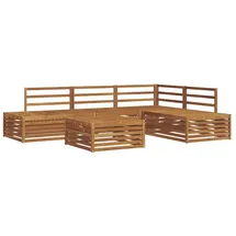 vidaXL Outdoor-Sofagarnitur 5 Stück Natur Massivholz Akazie braun