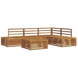 vidaXL Outdoor-Sofagarnitur 5 Stück Natur Massivholz Akazie braun