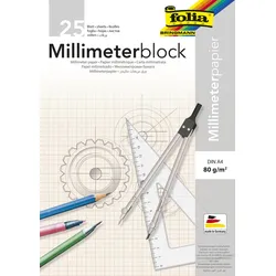 folia Millimeterblock DIN A4 Millimeter