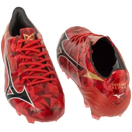 Mizuno Alpha II Elite FG Herren Rot/Black/Gold 43