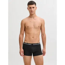 JACK & JONES Solid Boxershorts 10 Einheiten Black / Detail Black / Black L