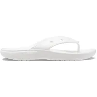 Crocs Unisex Classic Flip Zehentrenner, weiß, 46/47 EU - 46/47 EU