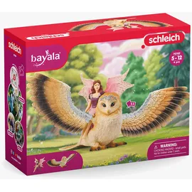 Schleich Bayala Elfe auf Glitzer-Eule 70789