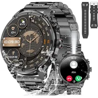Rogbid Smartwatch Herren mit Telefonfunktion 1.85‘’ AMOLED Smartwatch mit Taschenlampe 120+ Sportmodi 730mAh IP67 Wasserdicht Fitnessuhr mit 24/7 Herzfrequenz Schlafmonitor Android iOS
