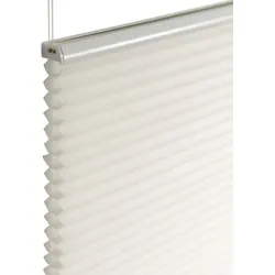 Wabenplissee KUTTI "Lucy" Gr. 4, weiß, B:90cm H:140cm, Obermaterial: 100% Polyester, Plissees, Klemmfix Montage, Klemmträger, blickdicht, Sichtschutz, isolierend